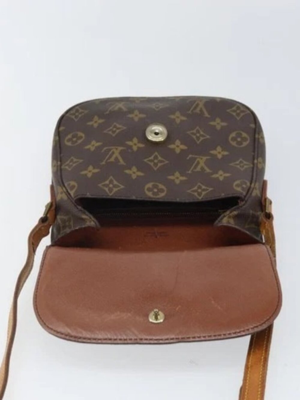 LOUIS VUITTON Monogram Saint Cloud MM Shoulder Bag M51243 LV Auth 166526 - Picture 14 of 16